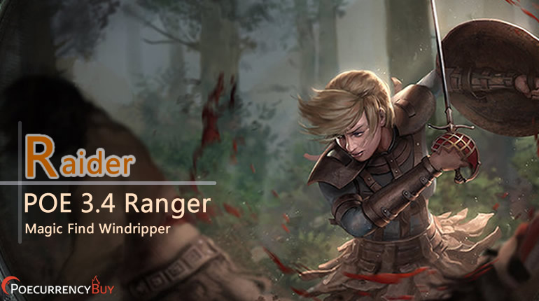 POE 3.4 Ranger Barrage Raider Build - Magic Find Windripper